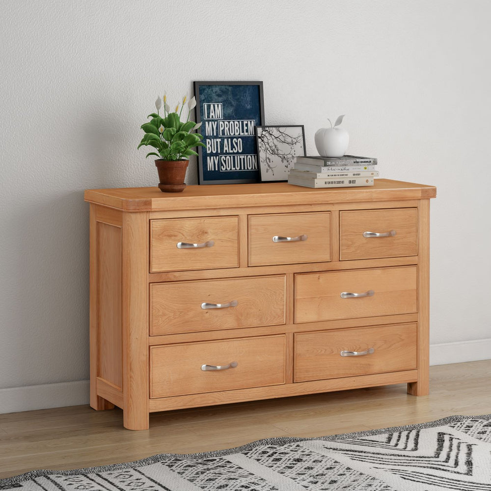 Stow Oak 3 Over 4 Chest of Drawers