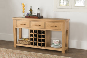Milan Open Sideboard with Wine Rack