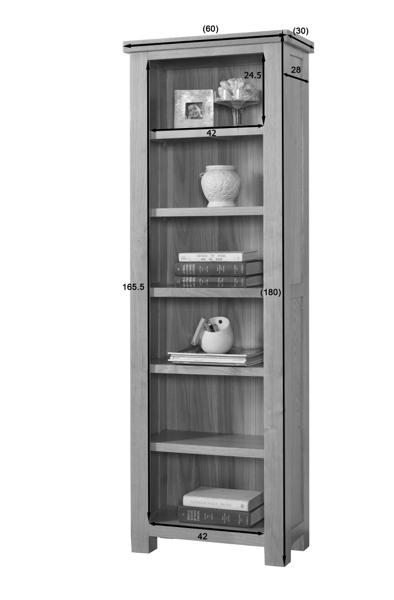 Milan Slim Bookcase