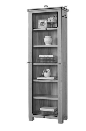 Milan Slim Bookcase