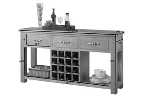 Milan Open Sideboard with Wine Rack