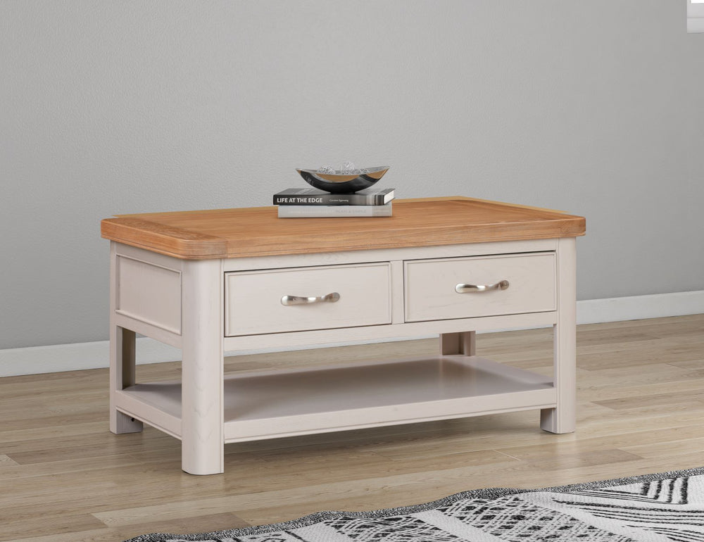 Stow Painted Coffee Table with Drawers