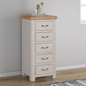 Stow Painted Tall Chest with 5 Drawers